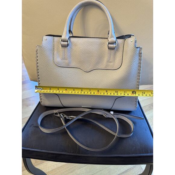 Rebecca Minkoff Amorous Large Satchel In Grey - Picture 2 of 10